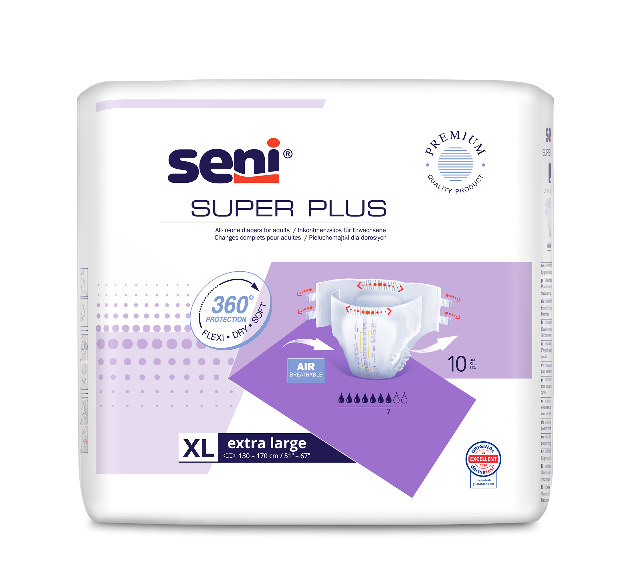 Підгузки для дорослих SENI SUPER PLUS extra large. (10 шт.)